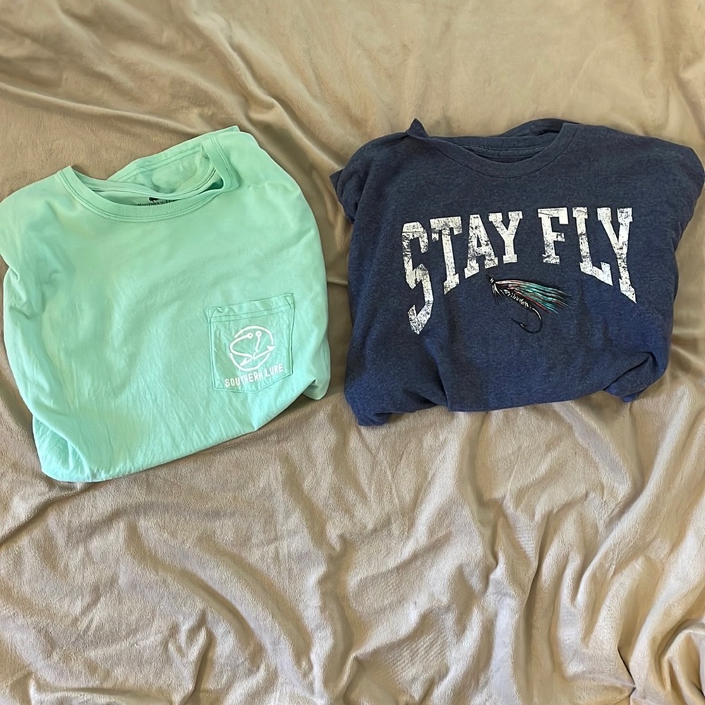 2 fishing shirts